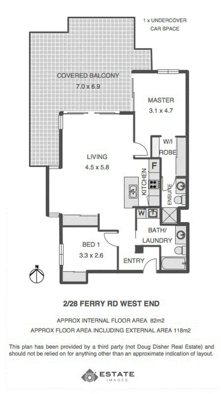 Floorplan of Homely apartment listing, 2/28 Ferry Road, West End QLD 4101