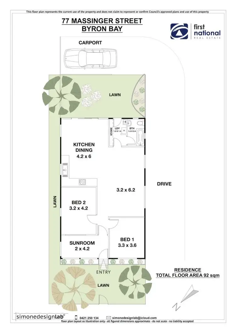 Floorplan of Homely house listing, 77 Massinger Street, Byron Bay NSW 2481