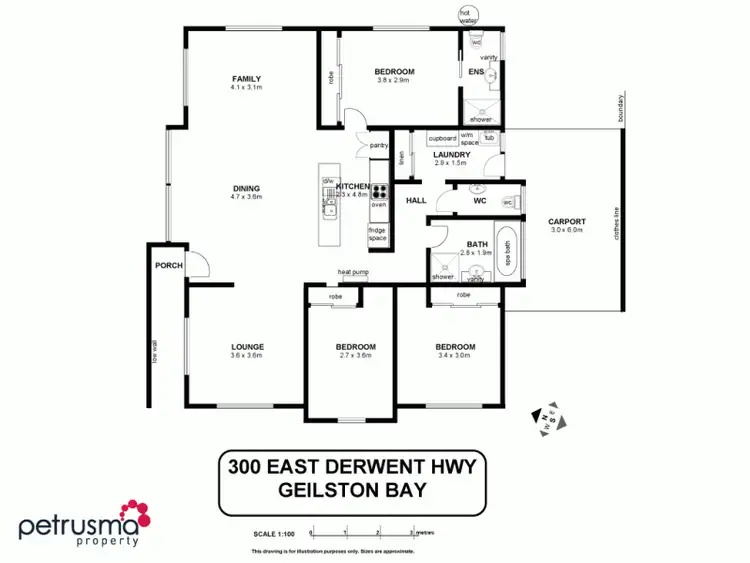 Floorplan of Homely house listing, 300 East Derwent Highway, Geilston Bay TAS 7015