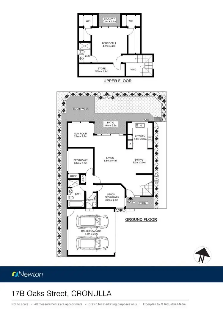 Floorplan of Homely townhouse listing, 17b Oaks Street, Cronulla NSW 2230