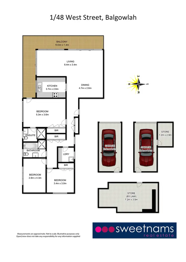 Floorplan of Homely apartment listing, 1/48 West Street, Balgowlah NSW 2093