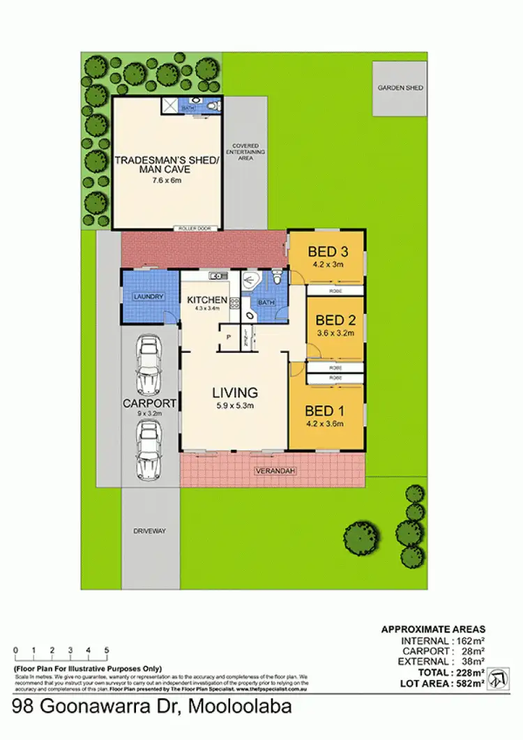 Floorplan of Homely house listing, 98 Goonawarra Dr, Mooloolaba QLD 4557