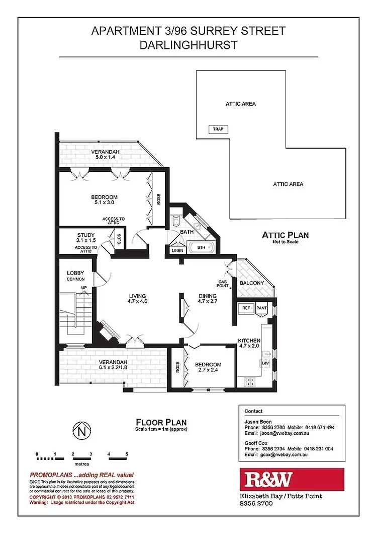 Floorplan of Homely apartment listing, 3/96 Surrey Street, Darlinghurst NSW 2010