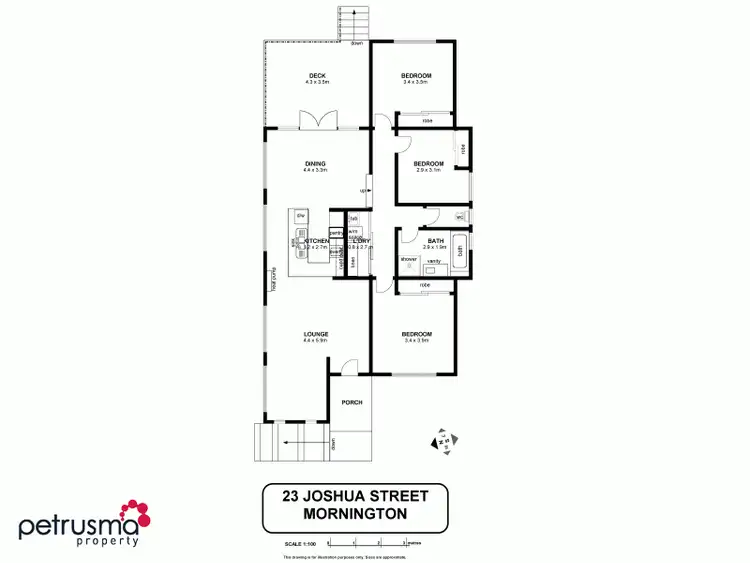 Floorplan of Homely house listing, 23 Joshua Street, Mornington TAS 7018
