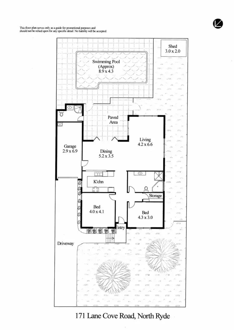 Floorplan of Homely house listing, 171 Lane Cove Road, North Ryde NSW 2113