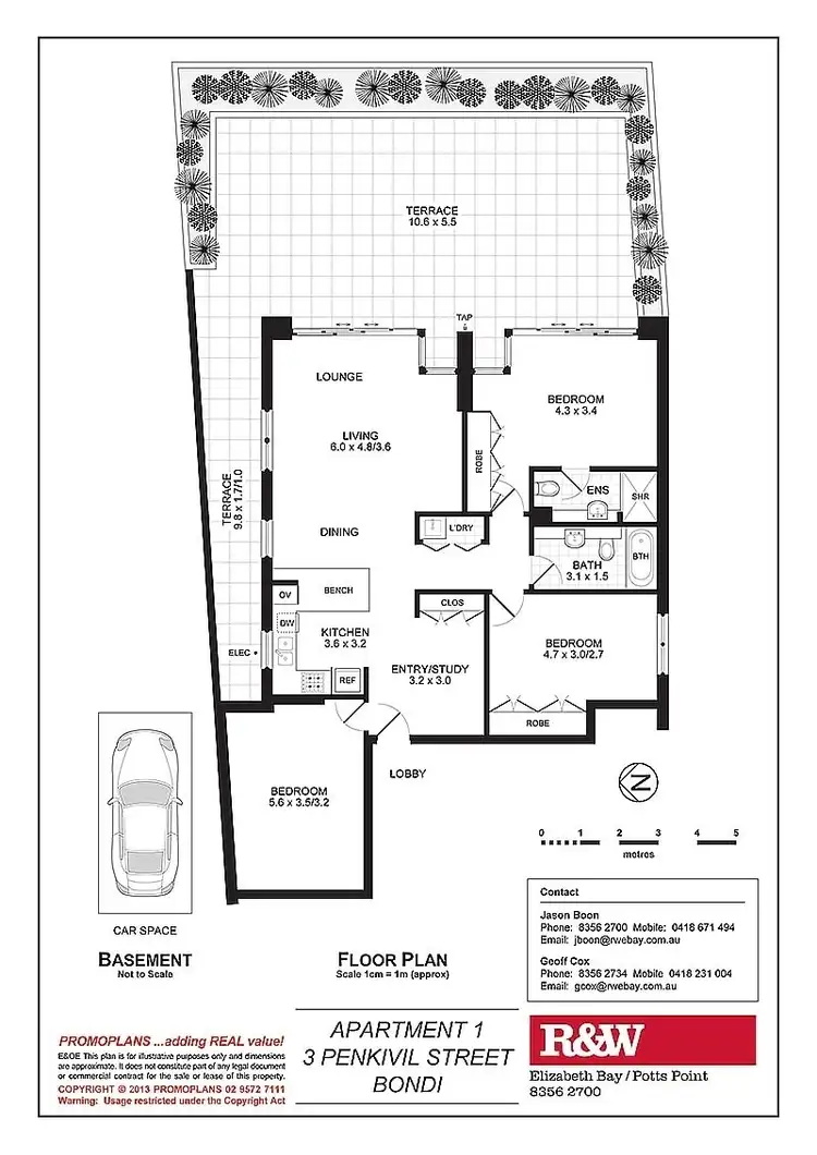 Floorplan of Homely apartment listing, 1/3 Penkivil Street, Bondi NSW 2026