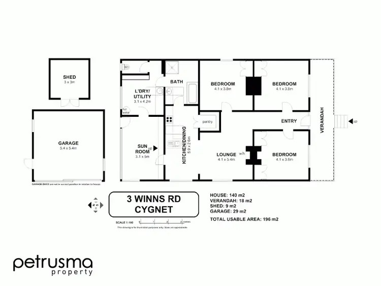 Floorplan of Homely house listing, 3 Winns Road, Cygnet TAS 7112