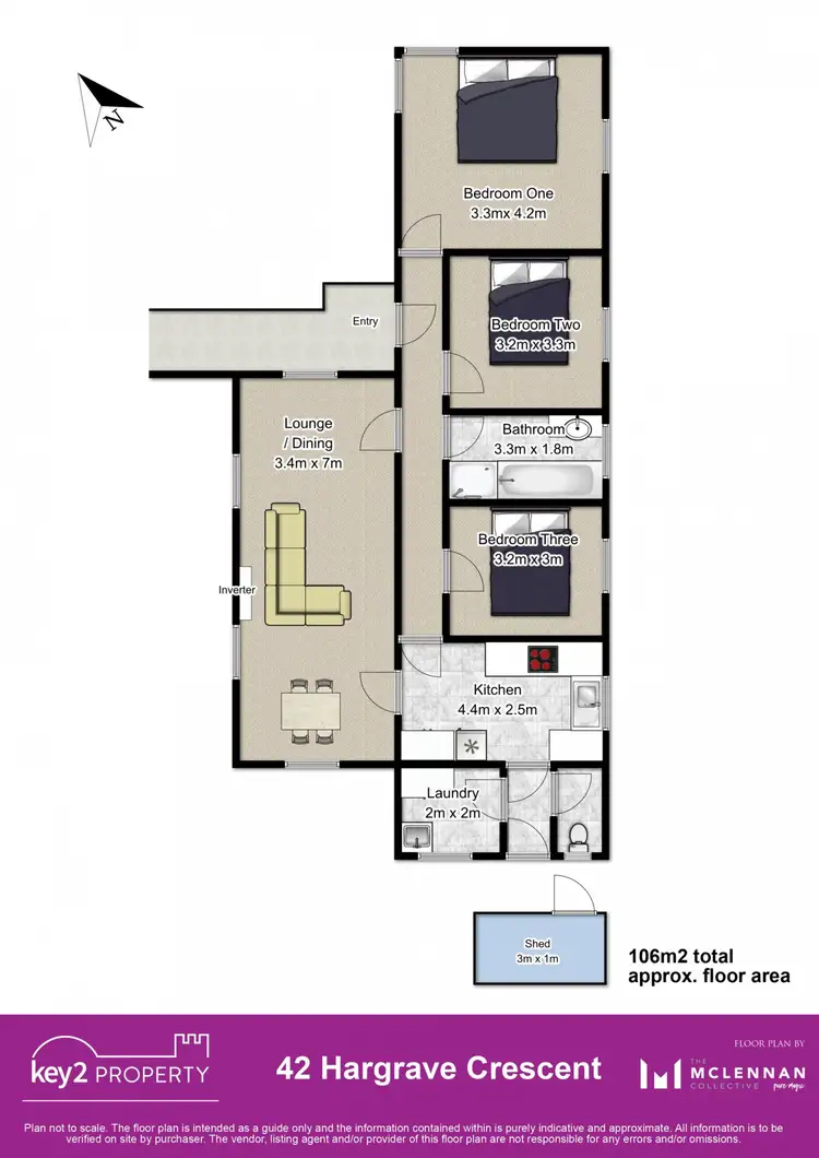 Floorplan of Homely house listing, 42 Hargrave Crescent, Mayfield TAS 7248