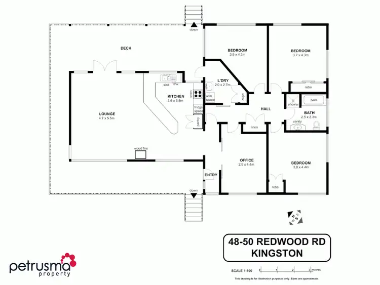 Floorplan of Homely house listing, 48-50 Redwood Road, Kingston TAS 7050