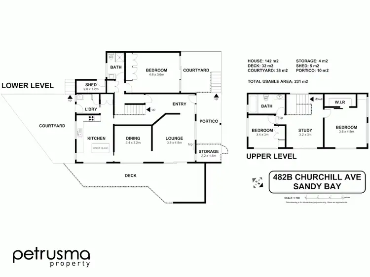Floorplan of Homely house listing, 482B Churchill Avenue, Sandy Bay TAS 7005