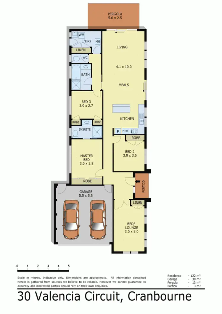 Floorplan of Homely house listing, 30 VALENCIA CIRCUIT, Cranbourne VIC 3977
