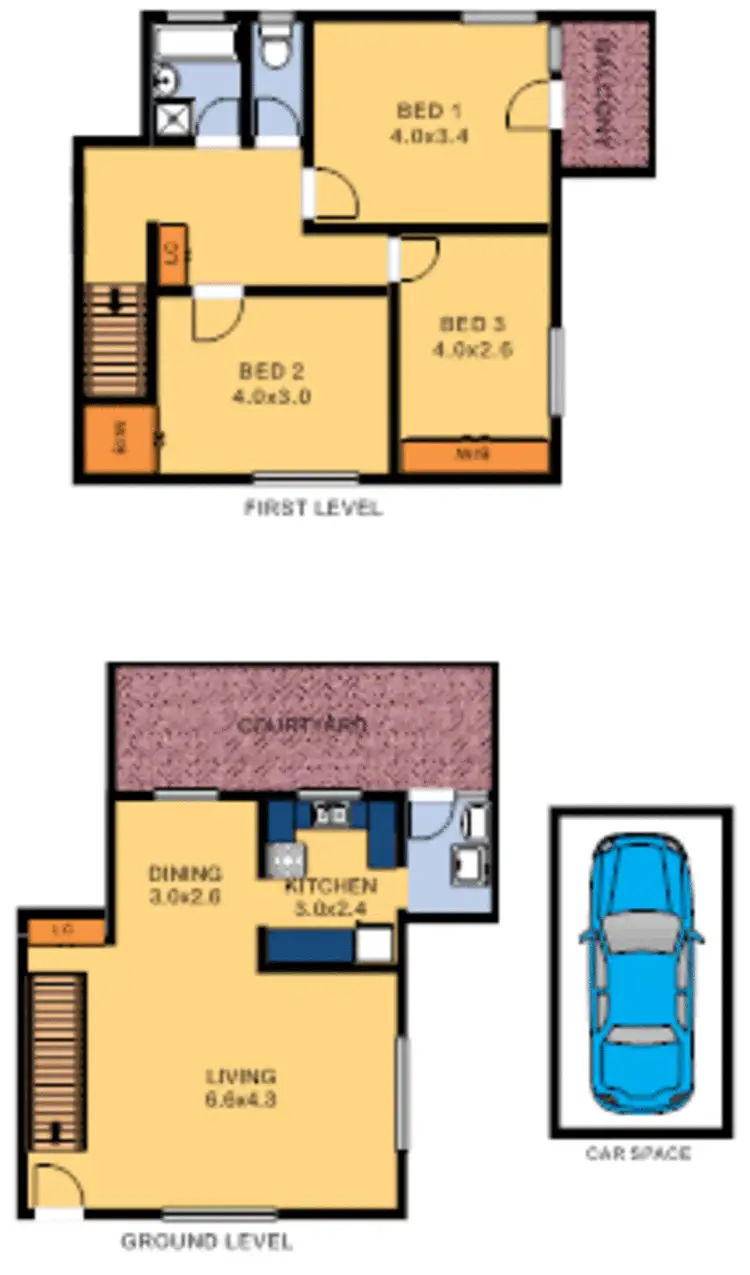 Floorplan of Homely townhouse listing, 7/156 Croydon Avenue, Croydon Park NSW 2133