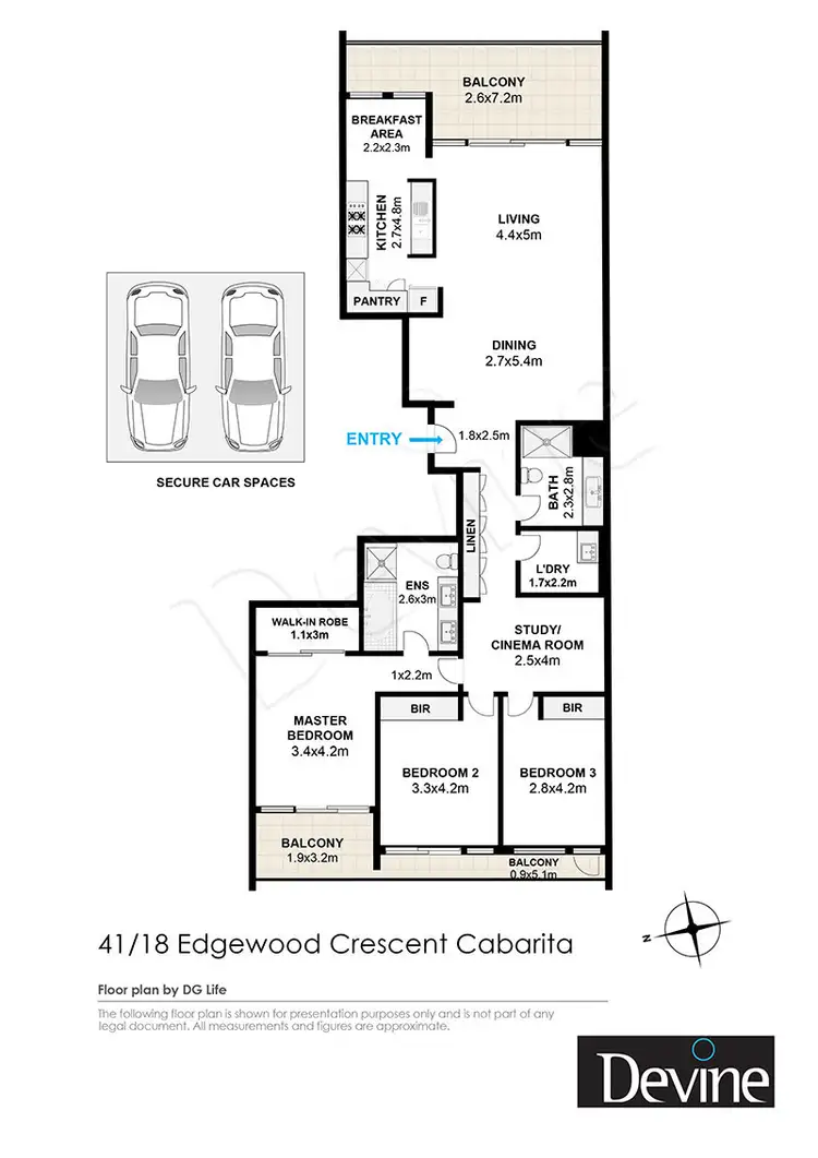 Floorplan of Homely apartment listing, 41/18 Edgewood Crescent, Cabarita NSW 2137