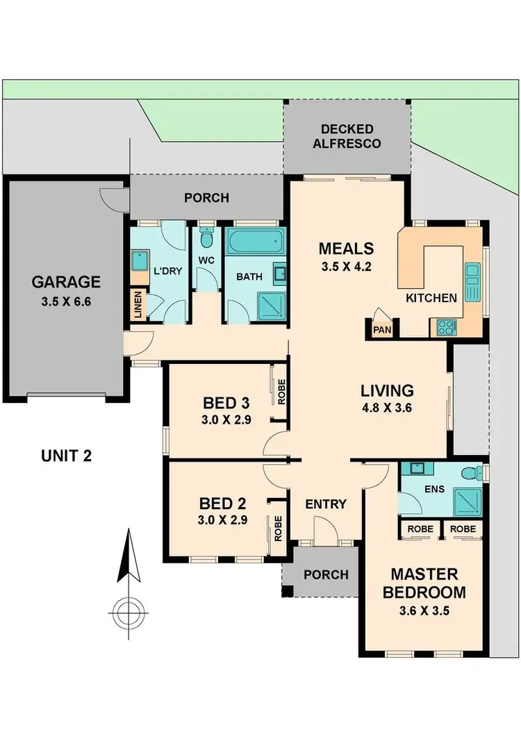 Floorplan of Homely villa listing, 2/110 WINDHAM STREET, Wallan VIC 3756
