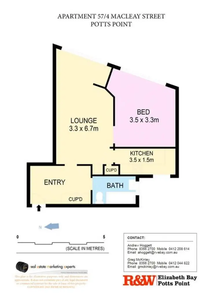 Floorplan of Homely apartment listing, 57/4 Macleay Street, Potts Point NSW 2011