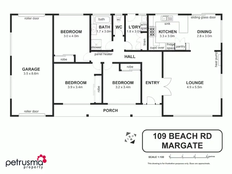 Floorplan of Homely house listing, 109 Beach Road, Margate TAS 7054