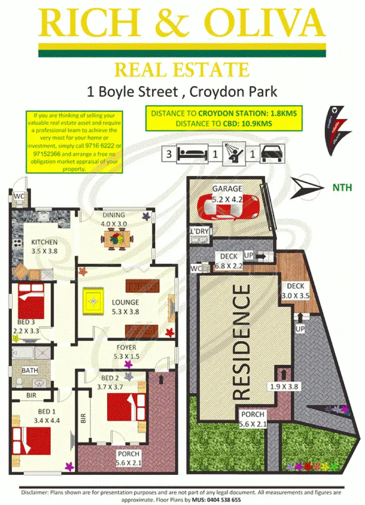 Floorplan of Homely house listing, 1 Boyle Street, Croydon Park NSW 2133