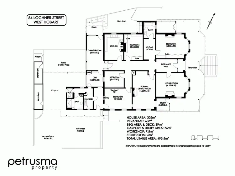 Floorplan of Homely house listing, 64 Lochner Street, West Hobart TAS 7000