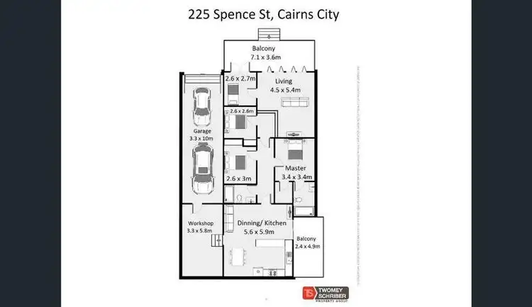 Floorplan of Homely house listing, 225 Little Spence Street, Cairns City QLD 4870
