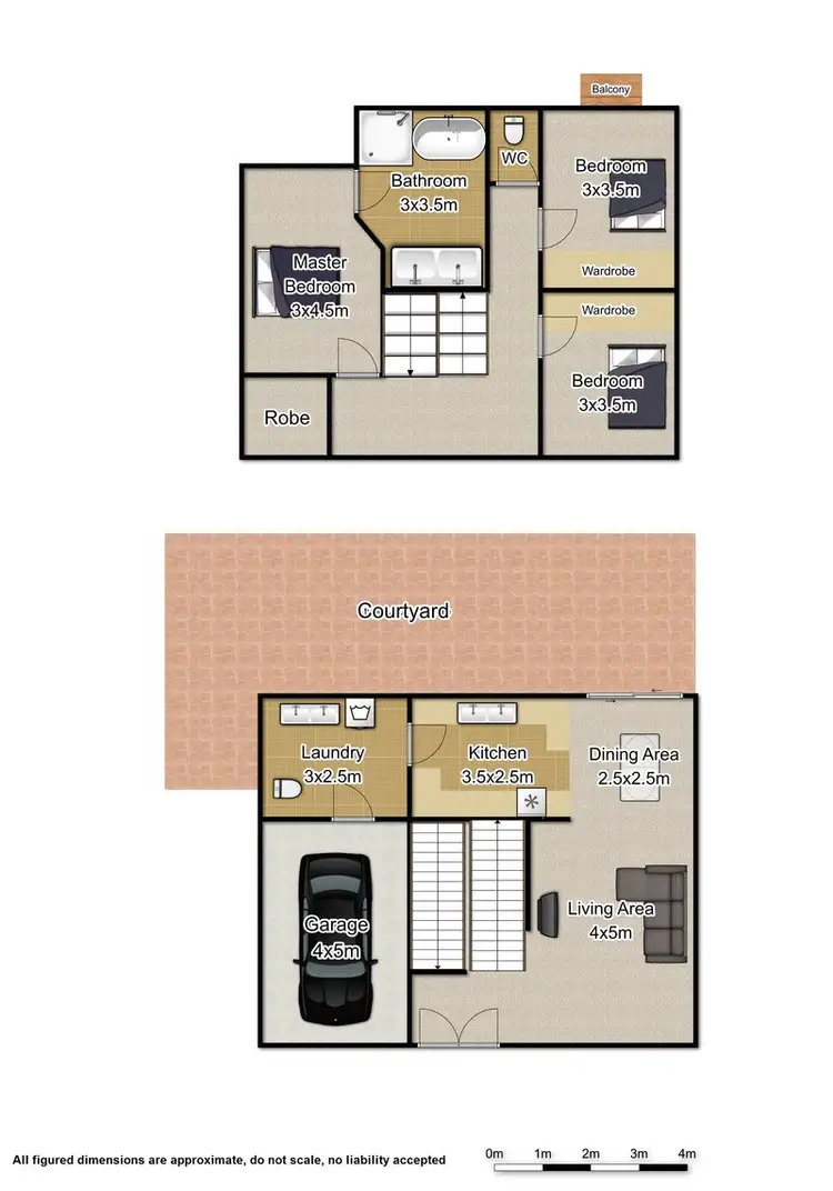 Floorplan of Homely townhouse listing, 4/8 Hazelwood Close, Suffolk Park NSW 2481