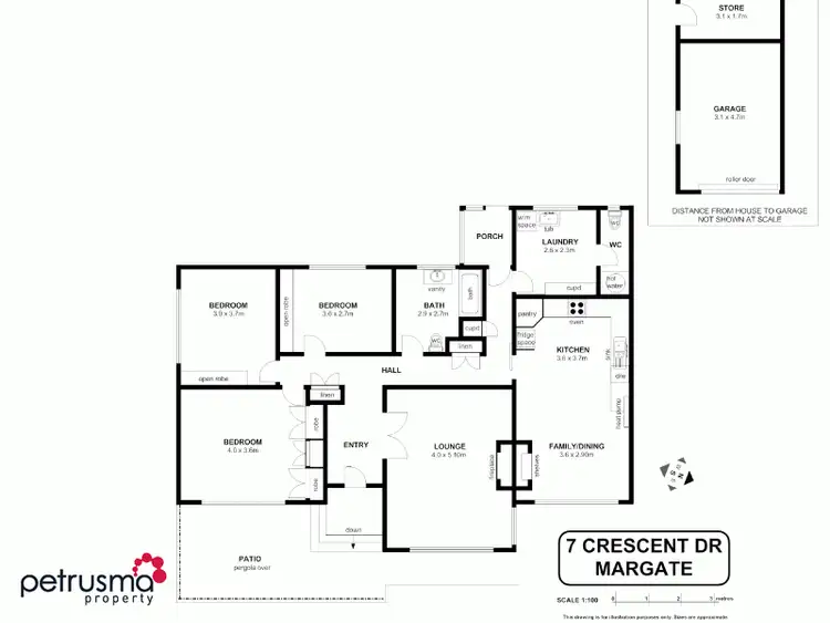 Floorplan of Homely house listing, 7 Crescent Drive, Margate TAS 7054