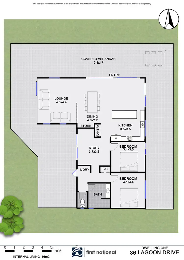 Floorplan of Homely house listing, 36 Lagoon Drive, Myocum NSW 2481