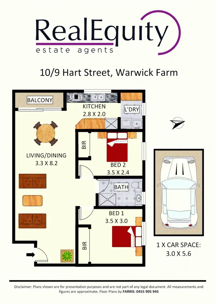 Floorplan of Homely unit listing, 10/9 Hart Street, Warwick Farm NSW 2170