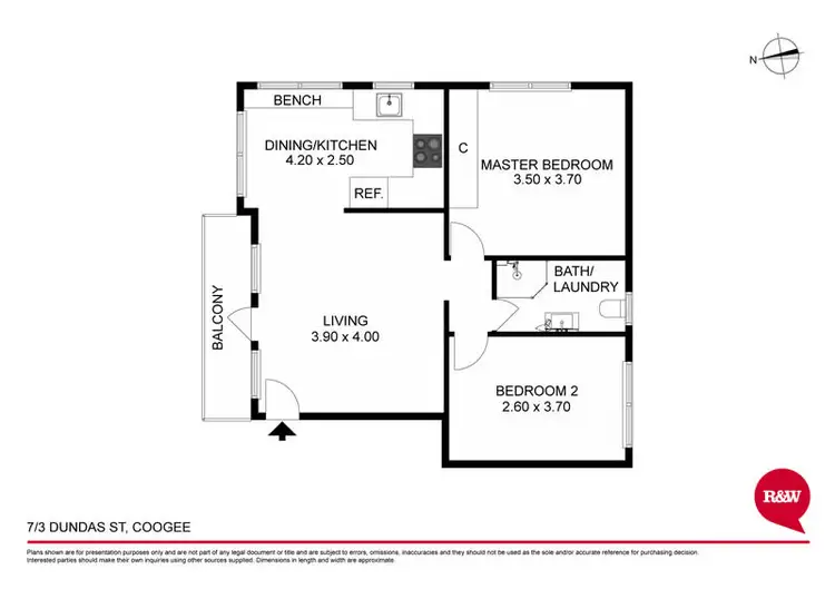 Floorplan of Homely apartment listing, 7/3 Dundas Street, Coogee NSW 2034