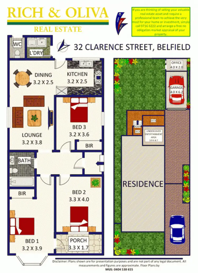 Floorplan of Homely house listing, 32 Clarence Street, Belfield NSW 2191