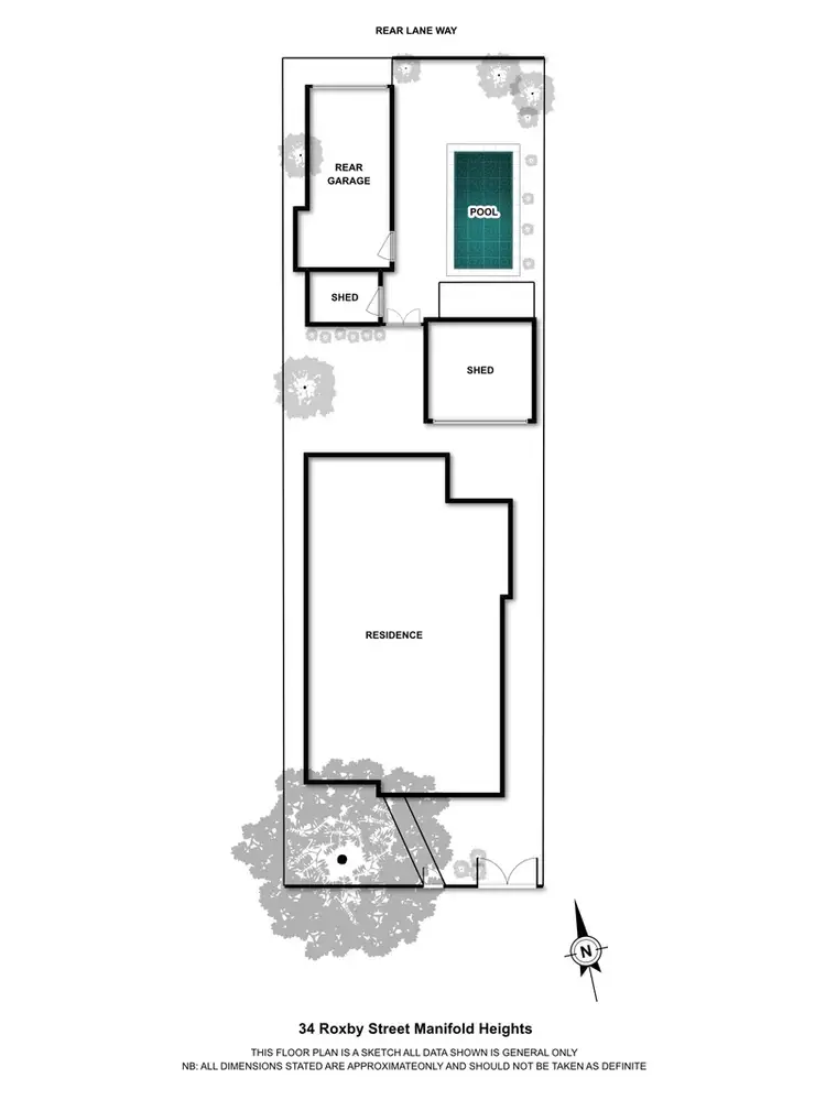 Floorplan of Homely house listing, 34 Roxby Street, Manifold Heights VIC 3218