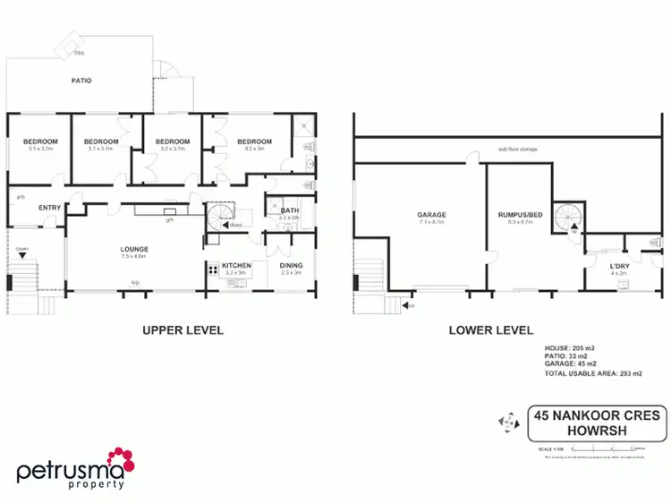 Floorplan of Homely house listing, 45 Nankoor Crescent, Howrah TAS 7018