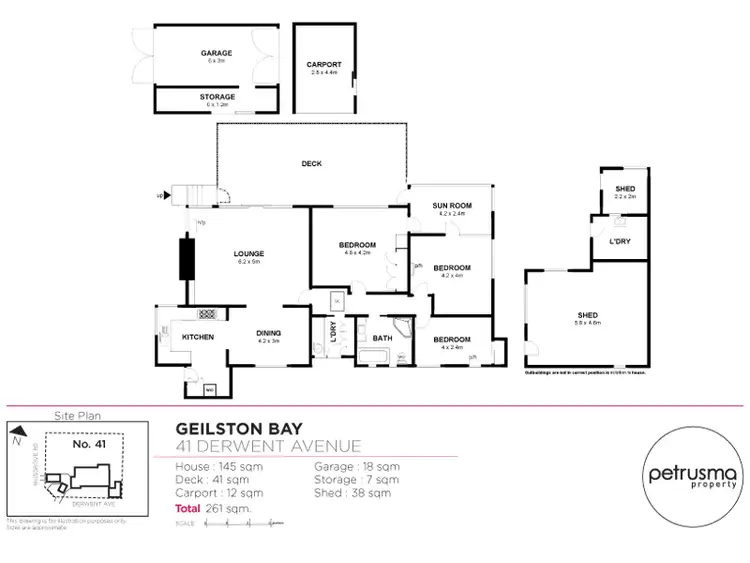 Floorplan of Homely house listing, 41 Derwent Avenue, Geilston Bay TAS 7015