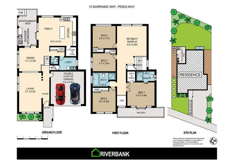 Floorplan of Homely house listing, 10 Burriang Way, Pemulwuy NSW 2145
