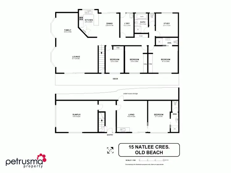 Floorplan of Homely house listing, 15 Natlee Crescent, Old Beach TAS 7017