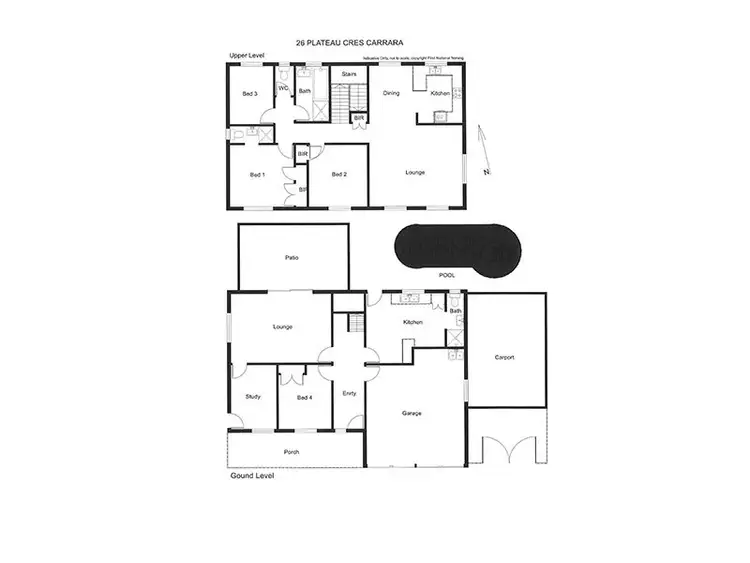 Floorplan of Homely house listing, 26 Plateau Crescent, Carrara QLD 4211