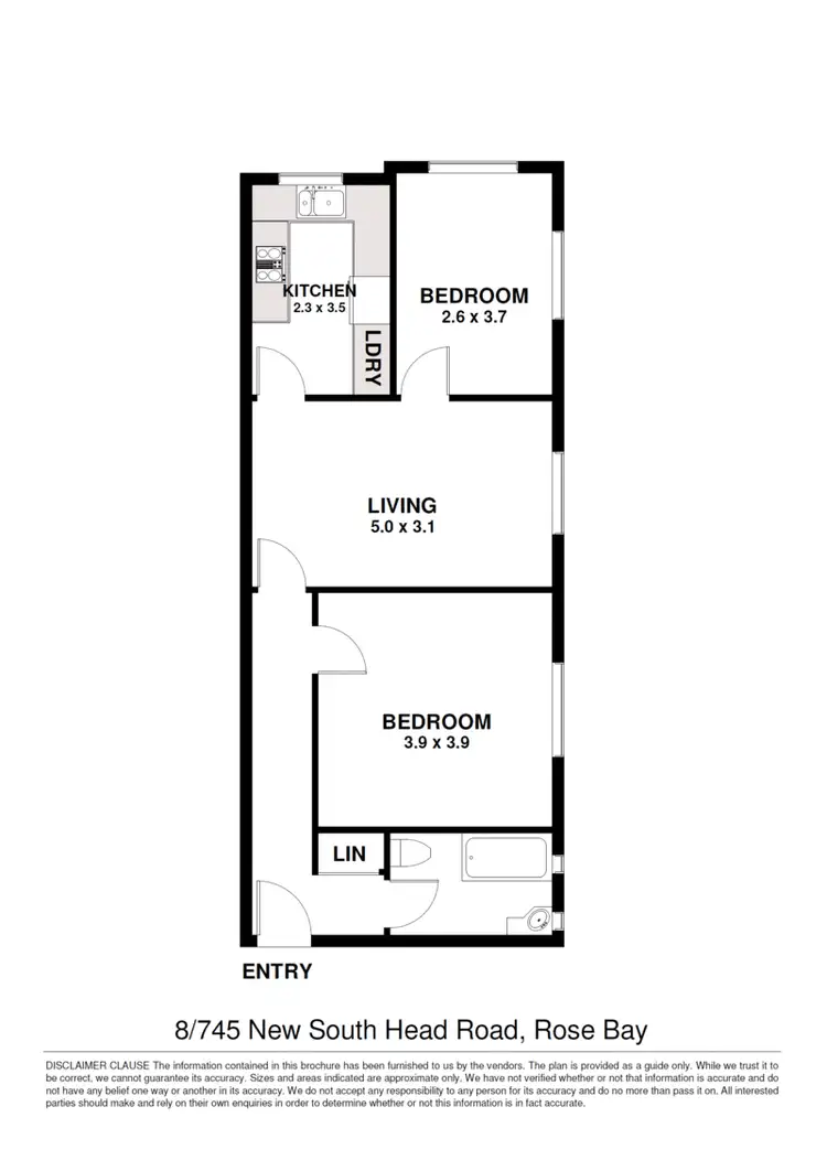 Floorplan of Homely apartment listing, 8/745 New South Head Road, Rose Bay NSW 2029