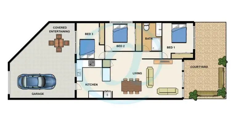 Floorplan of Homely townhouse listing, 12/57 North Rd, Woodridge QLD 4114
