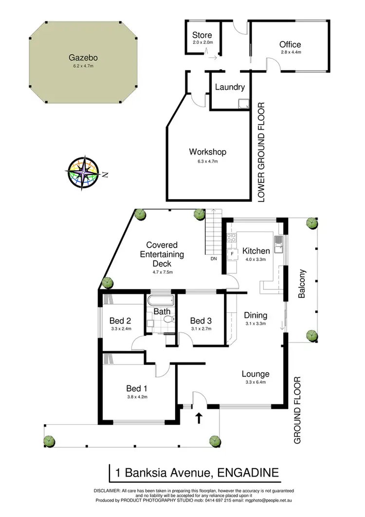 Floorplan of Homely house listing, 1 Banksia Avenue, Engadine NSW 2233