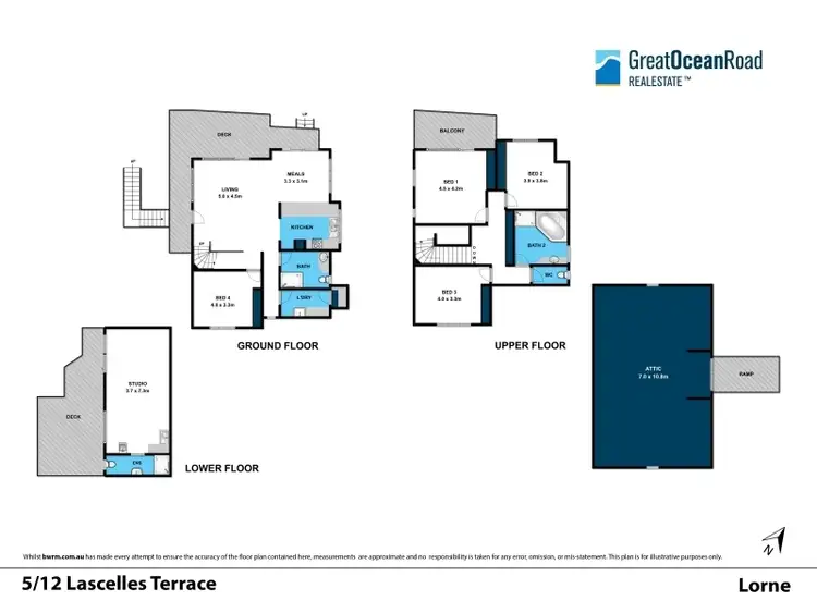 Floorplan of Homely house listing, 5/12 Lascelles Terrace, Lorne VIC 3232