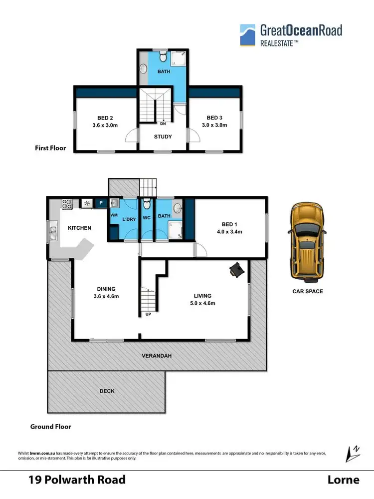 Floorplan of Homely house listing, 19 Polwarth Road, Lorne VIC 3232