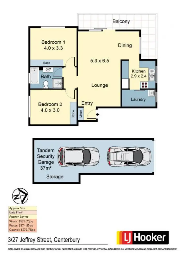 Floorplan of Homely apartment listing, 3/27-33 Jeffrey Street, Canterbury NSW 2193