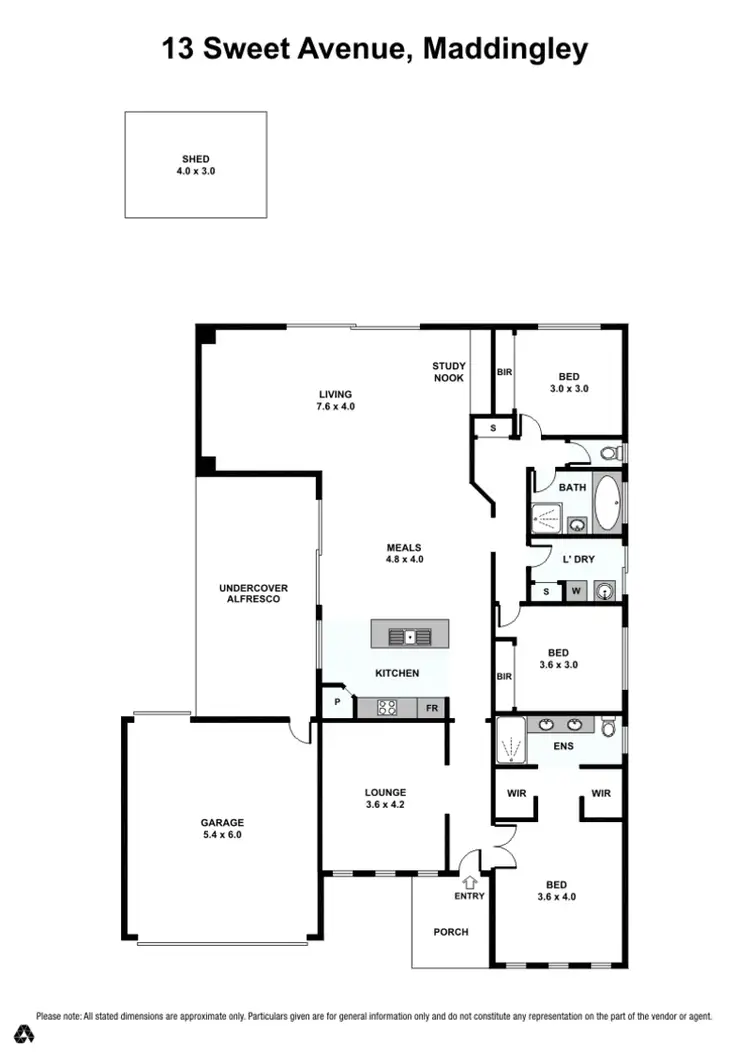 Floorplan of Homely house listing, 13 Sweet Avenue, Maddingley VIC 3340