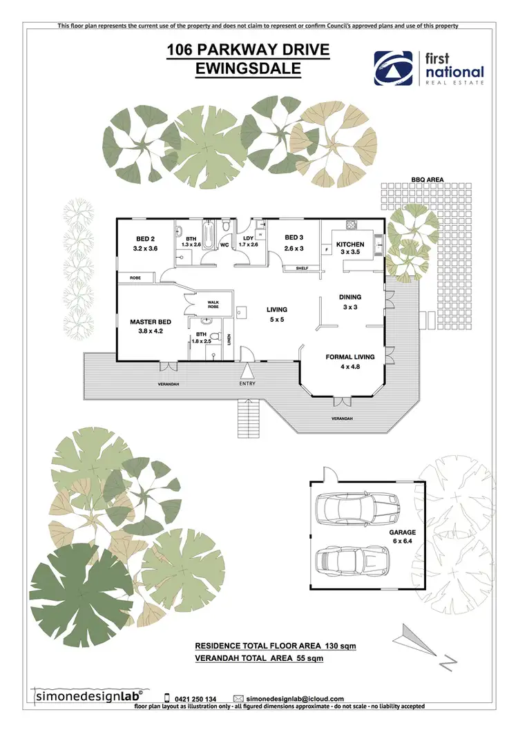 Floorplan of Homely house listing, 106 Parkway Drive, Ewingsdale NSW 2481