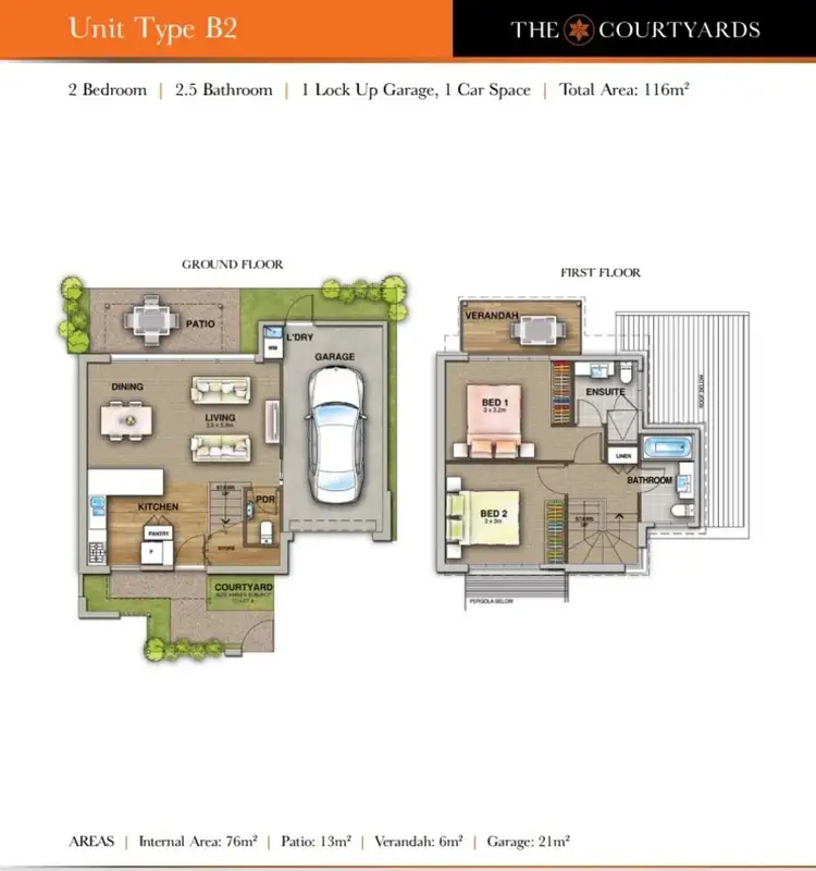 Floorplan of Homely townhouse listing, 95/1914 Creek Road, Cannon Hill QLD 4170