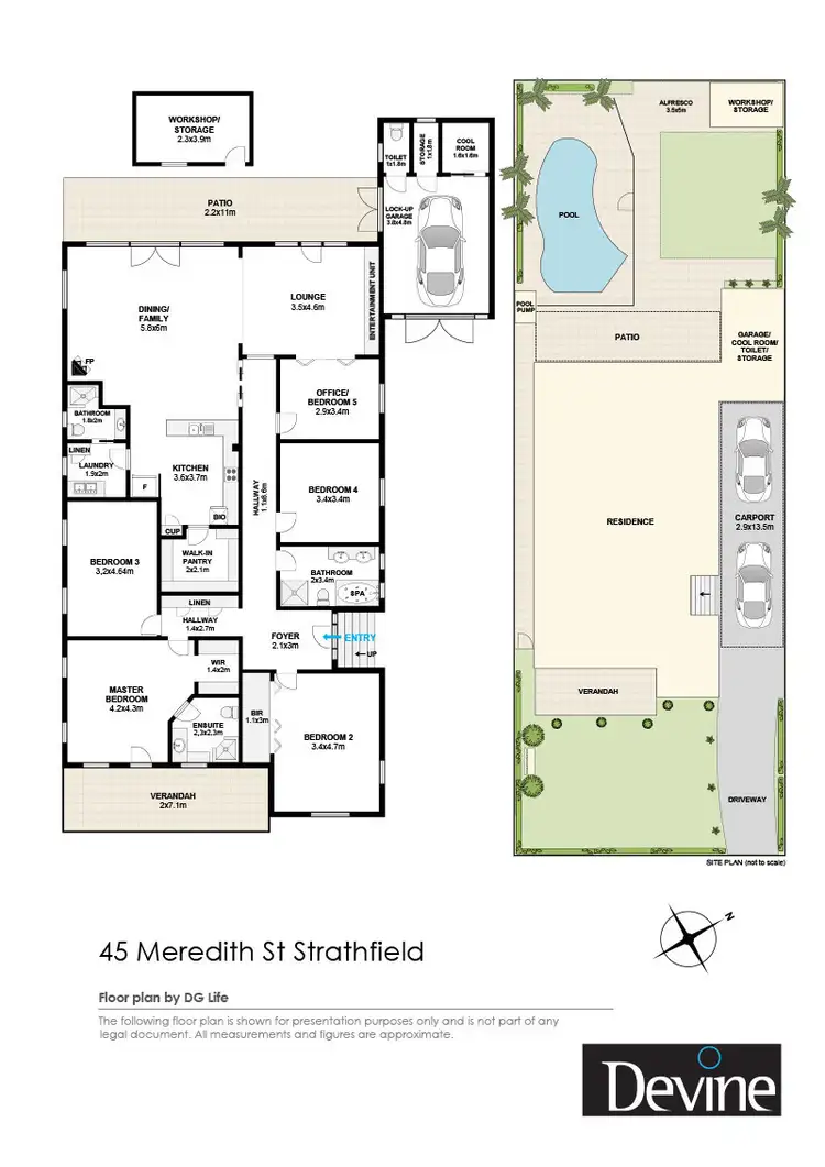 Floorplan of Homely house listing, 45 Meredith Street, Strathfield NSW 2135