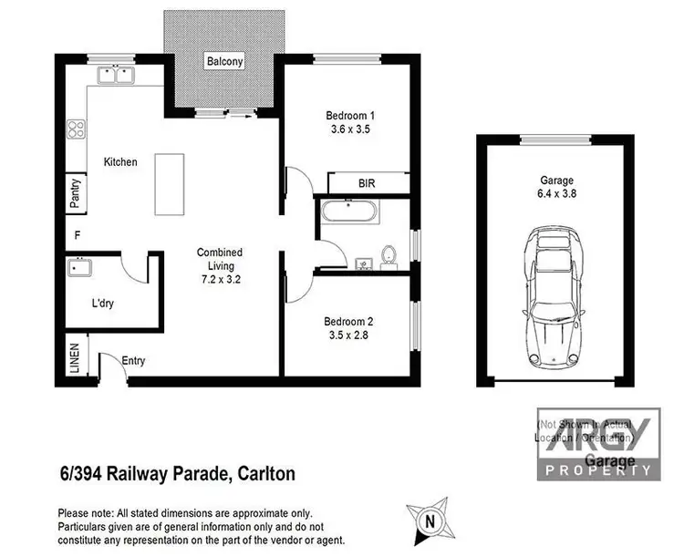 Floorplan of Homely unit listing, 6/394 Railway Parade, Carlton NSW 2218