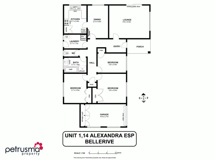Floorplan of Homely house listing, 1/14 Alexandra Esplanade, Bellerive TAS 7018