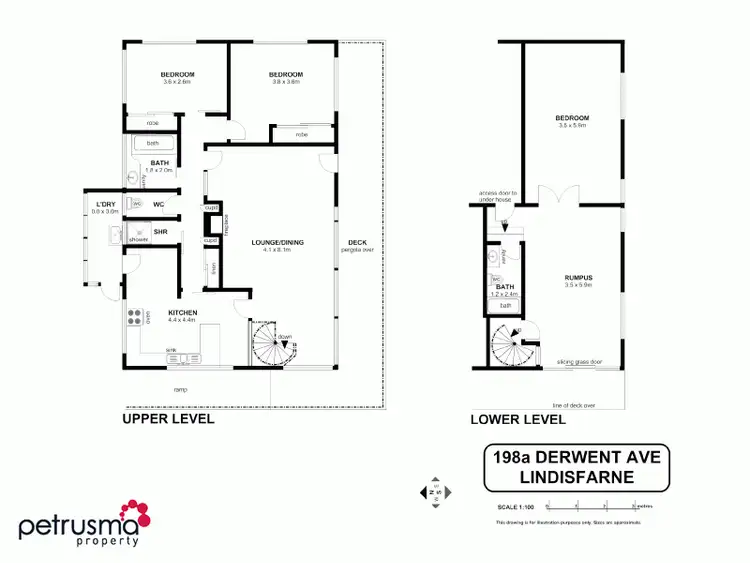 Floorplan of Homely house listing, 198A Derwent Avenue, Lindisfarne TAS 7015
