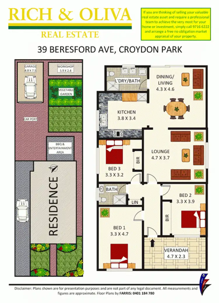 Floorplan of Homely house listing, 39 Beresford Avenue, Croydon Park NSW 2133