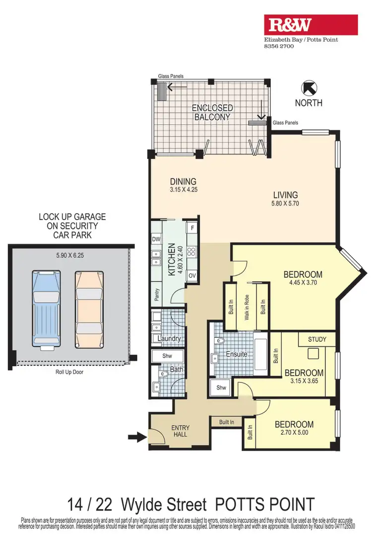 Floorplan of Homely apartment listing, 14/22 Wylde Street, Potts Point NSW 2011